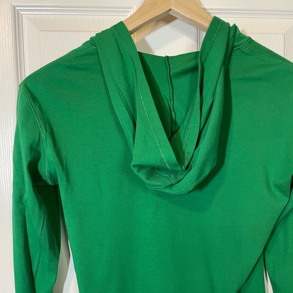 Banner Supply Co green Seattle SuperSonics long sleeve hoodie tee woman’s sz M - Picture 6 of 8